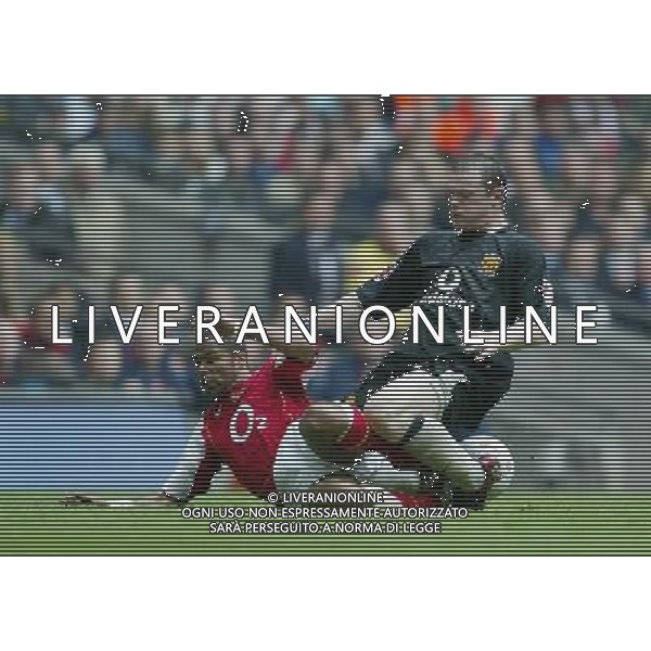 Arsenal FC - Manchester United FC-FA Cup Final in Cardiff at the Millennium stadium - 21/05/2005 nella foto Wayne Rooney e Ashley Cole ph by Marcello Pozzetti : ©IPS Photo Agency/Agenzia Aldo liverani