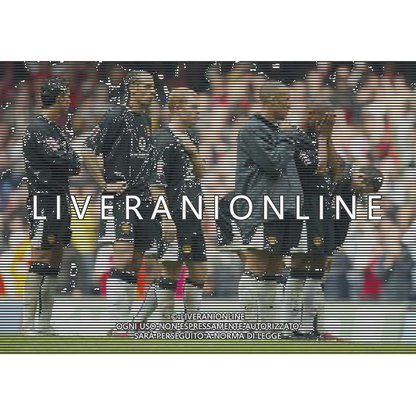 Arsenal FC - Manchester United FC-FA Cup Final in Cardiff at the Millennium stadium - 21/05/2005 nella foto la delusione del Manchester United dopo il rigore decisivo di Vieira ph by Marcello Pozzetti : ©IPS Photo Agency/Agenzia Aldo liverani