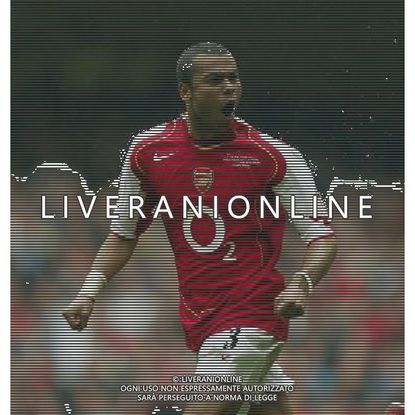 Arsenal FC - Manchester United FC-FA Cup Final in Cardiff at the Millennium stadium - 21/05/2005 nella foto esultanza dopo il gol di Ashley Cole ph by Marcello Pozzetti : ©IPS Photo Agency/Agenzia Aldo liverani