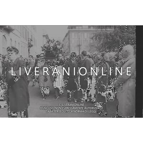 1987- MILANO FUNERALI DI MARIO FORMENTON IMPRENDITORE NELLA FOTO I FUNERALI AG ALDO LIVERANI SAS