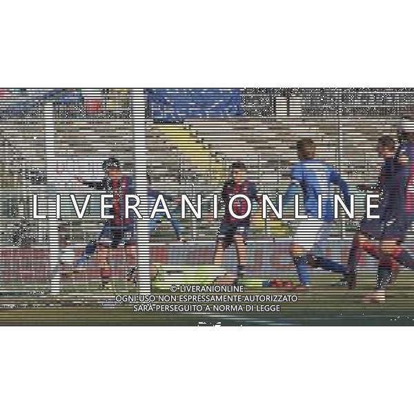 Campionato di Calcio Serie B BKT 2018/2019 25a Giornata Brescia - 23.02.2019 Brescia-Crotone Nella Foto: tiro di Emanuele Ndoj e autogol di Salvatore Molina /Ph.Vitez-Ag. Aldo Liverani