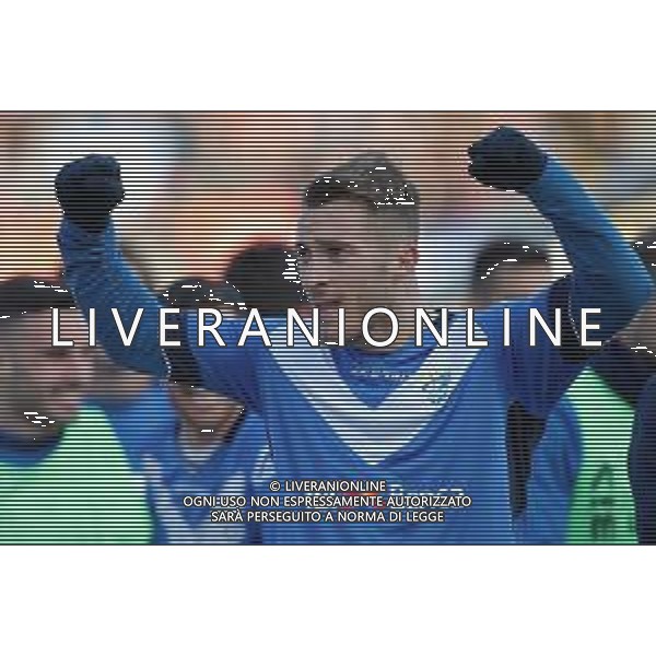 Campionato di Calcio Serie B BKT 2018/2019 25a Giornata Brescia - 23.02.2019 Brescia-Crotone Nella Foto: esultanza dopo il gol di Alfredo Donnarumma /Ph.Vitez-Ag. Aldo Liverani