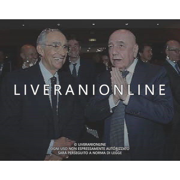 Premio internazionale della Gazzetta dello Sport in ricordo di Giacinto Facchetti il "bello del calcio" Milano - 25.02.2019 Nella Foto:Adriano Galliani con Franco Carraro /Ph.Vitez-Ag. Aldo Liverani
