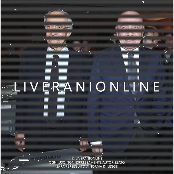 Premio internazionale della Gazzetta dello Sport in ricordo di Giacinto Facchetti il "bello del calcio" Milano - 25.02.2019 Nella Foto:Adriano Galliani con Franco Carraro /Ph.Vitez-Ag. Aldo Liverani