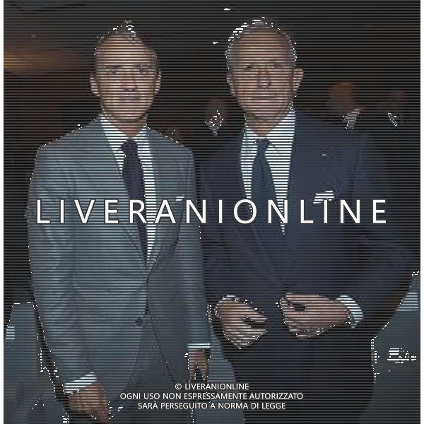 Premio internazionale della Gazzetta dello Sport in ricordo di Giacinto Facchetti il "bello del calcio" Milano - 25.02.2019 Nella Foto:Roberto Mancini con Gaetano Micciche’ /Ph.Vitez-Ag. Aldo Liverani