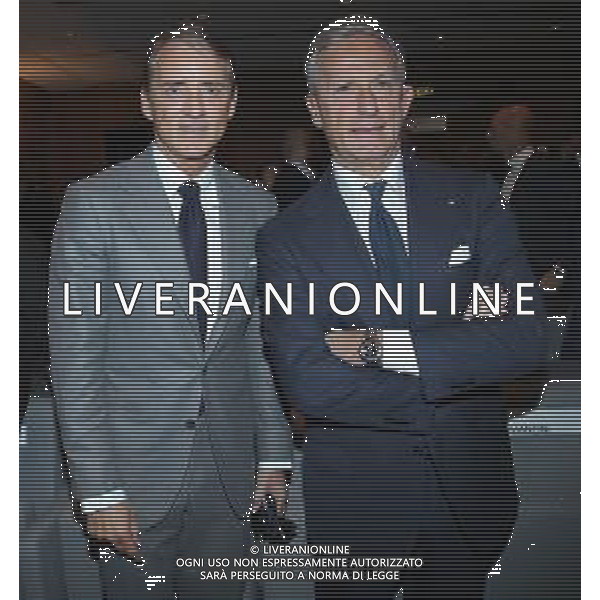 Premio internazionale della Gazzetta dello Sport in ricordo di Giacinto Facchetti il "bello del calcio" Milano - 25.02.2019 Nella Foto:Roberto Mancini con Gaetano Micciche’ /Ph.Vitez-Ag. Aldo Liverani