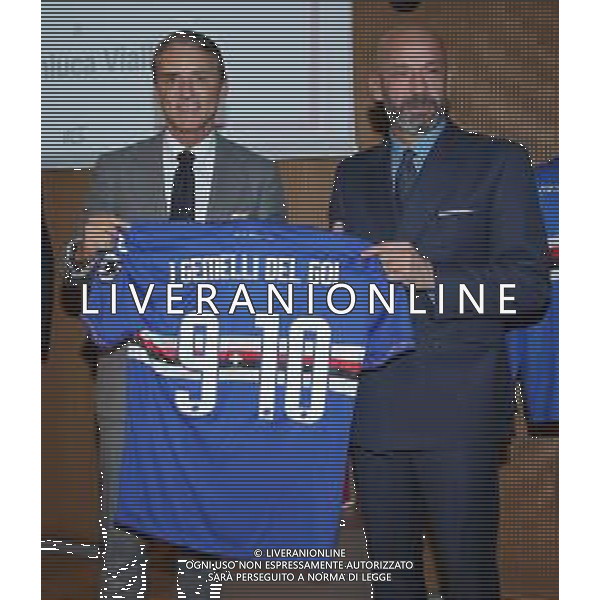 Premio internazionale della Gazzetta dello Sport in ricordo di Giacinto Facchetti il "bello del calcio" Milano - 25.02.2019 Nella Foto:Gianluca Vialli e Roberto Mancini /Ph.Vitez-Ag. Aldo Liverani