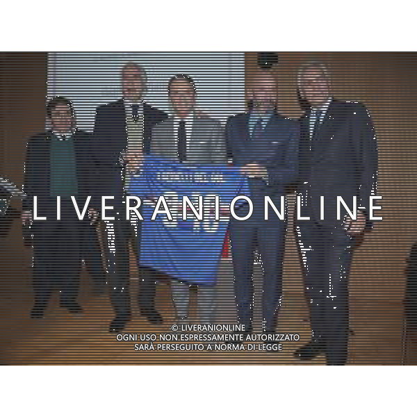 Premio internazionale della Gazzetta dello Sport in ricordo di Giacinto Facchetti il "bello del calcio" Milano - 25.02.2019 Nella Foto:Gianluca Vialli Giovanni Malago’ Urbano Cairo Roberto Mancini Gabriele Gravina /Ph.Vitez-Ag. Aldo Liverani