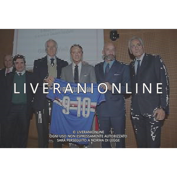 Premio internazionale della Gazzetta dello Sport in ricordo di Giacinto Facchetti il "bello del calcio" Milano - 25.02.2019 Nella Foto:Gianluca Vialli Giovanni Malago’ Urbano Cairo Roberto Mancini Gabriele Gravina /Ph.Vitez-Ag. Aldo Liverani