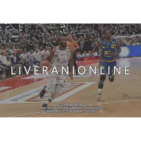 FORTUTUDO BOLOGNA - MONTEGRANARO BASKET 23a giornata Serie A2, PalaDozza Bologna 24.02.2019 nella foto Kenny Hasbrouck © OPTIMAFOTO / AGENZIA ALDO LIVERANI SAS