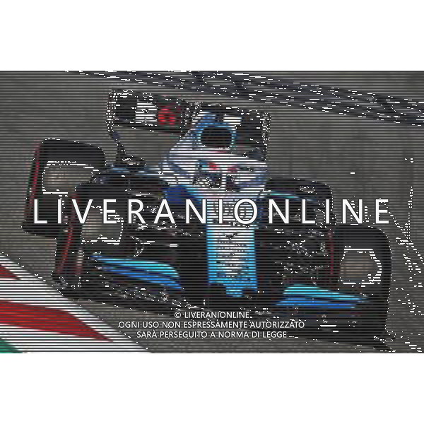 George Russell (GBR) Williams Racing FW42. 26.02.2019. Formula One Testing, Day One, Barcelona, Spain. Tuesday. AG ALDO LIVERANI SAS-ONLY ITALY