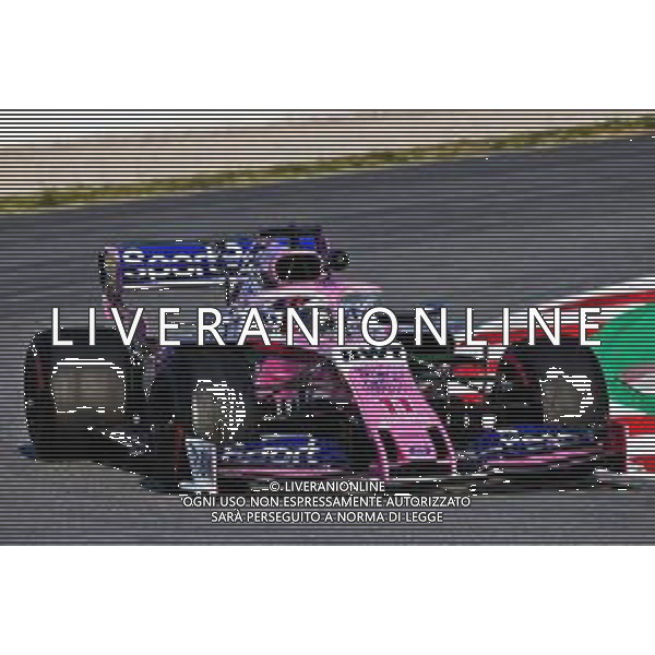Sergio Perez (MEX) Racing Point F1 Team RP19. 01.03.2019. Formula One Testing, Day Four, Barcelona, Spain. Friday. AG ALDO LIVERANI SAS-ONLY ITALY
