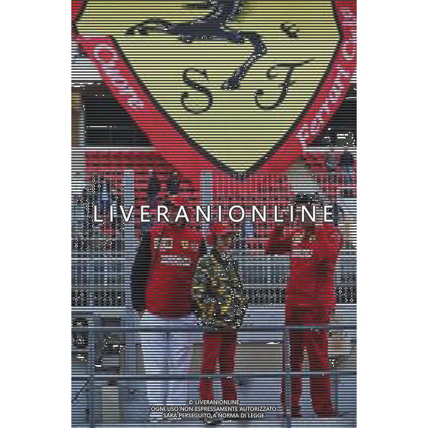 (L to R): John Elkann (ITA) FIAT Chrysler Automobiles Chairman with Mattia Binotto (ITA) Ferrari Team Principal. 01.03.2019. Formula One Testing, Day Four, Barcelona, Spain. Friday. AG ALDO LIVERANI SAS-ONLY ITALY