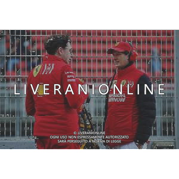 (L to R): Mattia Binotto (ITA) Ferrari Team Principal with John Elkann (ITA) FIAT Chrysler Automobiles Chairman. 01.03.2019. Formula One Testing, Day Four, Barcelona, Spain. Friday. AG ALDO LIVERANI SAS-ONLY ITALY