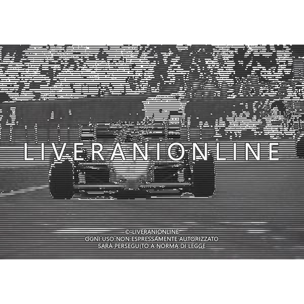 RETROSPETTIVA NIGEL MANSELL PILOTA NELLA FOTO NIGEL MANSELL 1985 AL GP DI F1 MONZA AG ALDO LIVERANI SAS