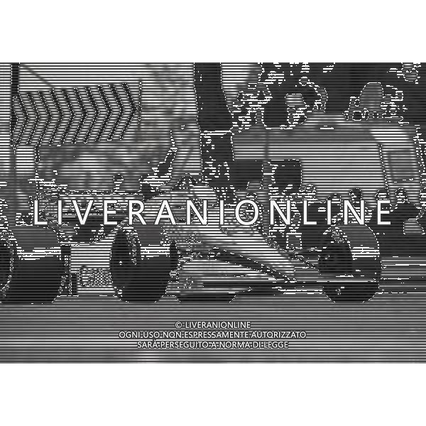 RETROSPETTIVA NIGEL MANSELL PILOTA NELLA FOTO NIGEL MANSELL 1985 AL GP DI F1 MONZA AG ALDO LIVERANI SAS