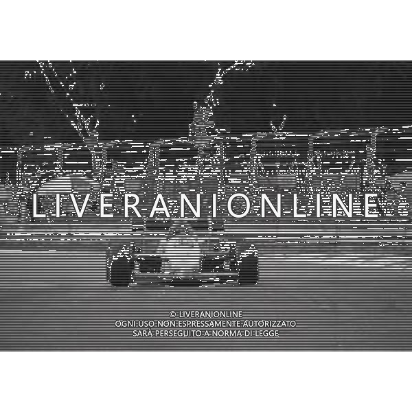 RETROSPETTIVA NIGEL MANSELL PILOTA NELLA FOTO NIGEL MANSELL 1985 AL GP DI F1 MONZA AG ALDO LIVERANI SAS
