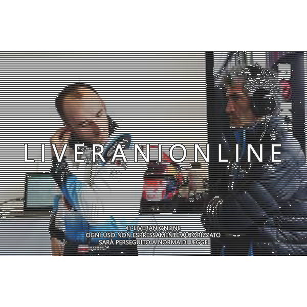 (L to R): Robert Kubica (POL) Williams Racing with Edoardo Bendinelli (ITA) Personal Trainer. 21.02.2019. Formula One Testing, Day Four, Barcelona, Spain. Thursday. AG ALDO LIVERANI SAS-ONLY ITALY
