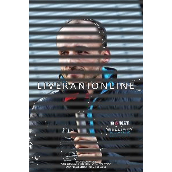 Robert Kubica (POL) Williams Racing with the media. 21.02.2019. Formula One Testing, Day Four, Barcelona, Spain. Thursday. AG ALDO LIVERANI SAS-ONLY ITALY