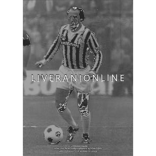 RETROSPETTIVA GIUSEPPE FURINO CALCIATORE NELLA FOTO GIUSEPPE FURINO CON LA MAGLIA DELLA JUVENTUS AG ALDO LIVERANI SAS