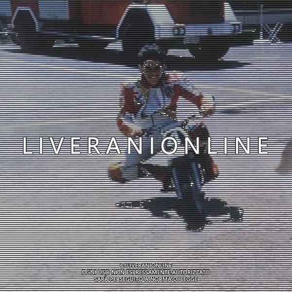 RETROSPETTIVA LORIS CAPIROSSI MOTOCICLISTA NELLA FOTO LORIS CAPIROSSI AG ALDO LIVERANI SAS