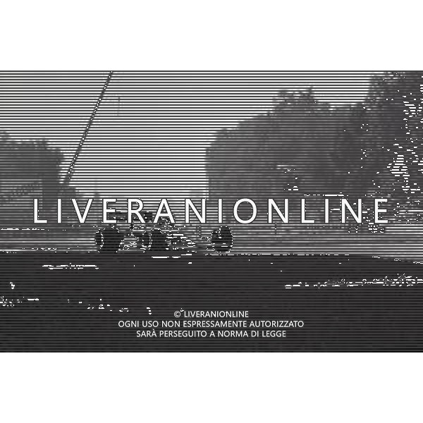 RETROSPETTIVA ALAN JONES PILOTA F1 NELLA FOTO ALAN JONES GP MONZA F1 1985 AG ALDO LIVERANI SAS