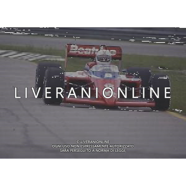 RETROSPETTIVA ALAN JONES PILOTA F1 NELLA FOTO ALAN JONES AL GP MONZA F1 1985 AG ALDO LIVERANI SAS