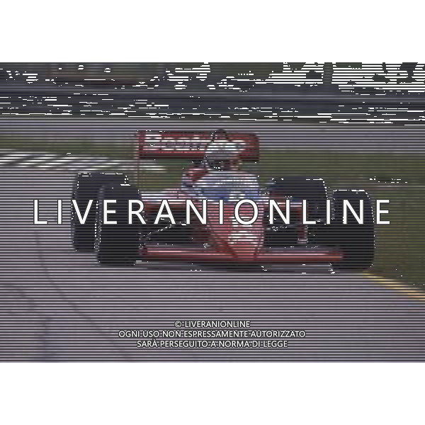 RETROSPETTIVA ALAN JONES PILOTA F1 NELLA FOTO ALAN JONES AL GP MONZA F1 1985 AG ALDO LIVERANI SAS