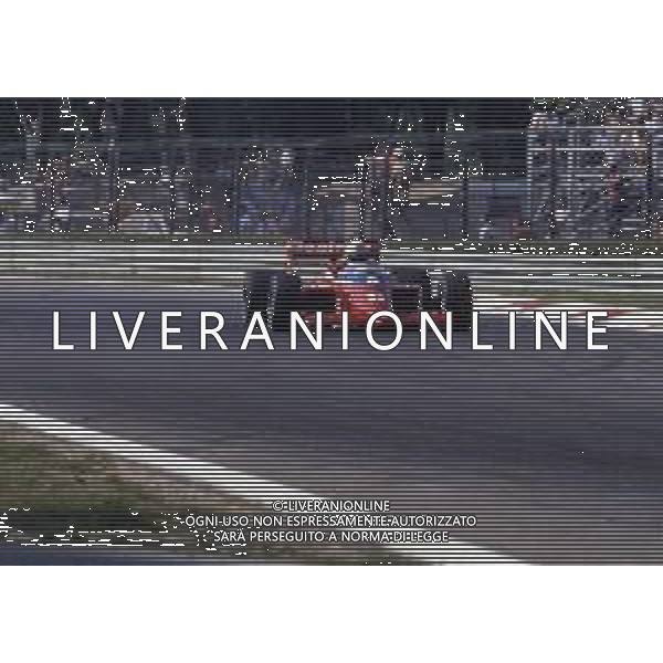RETROSPETTIVA ALAN JONES PILOTA F1 NELLA FOTO ALAN JONES AL GP MONZA F1 1985 AG ALDO LIVERANI SAS