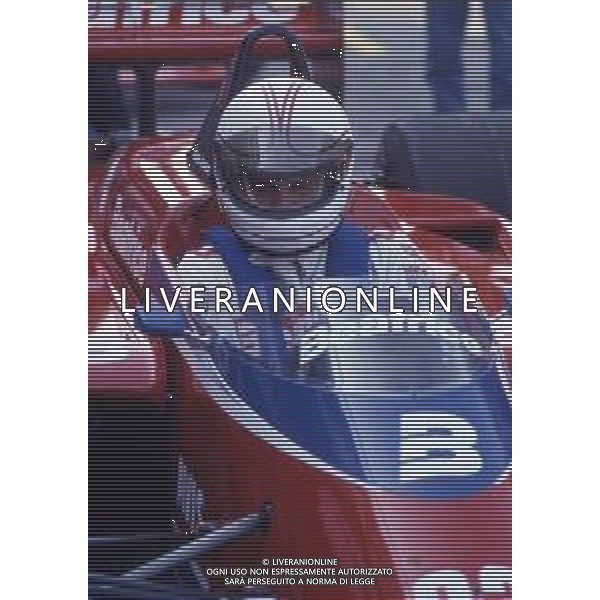 RETROSPETTIVA ALAN JONES PILOTA F1 NELLA FOTO ALAN JONES AL GP MONZA F1 1985 AG ALDO LIVERANI SAS