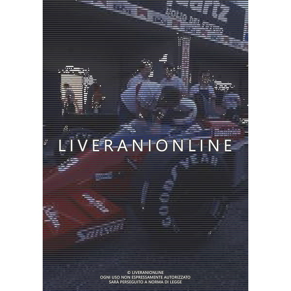 RETROSPETTIVA ALAN JONES PILOTA F1 NELLA FOTO ALAN JONES AL GP MONZA F1 1985 AG ALDO LIVERANI SAS