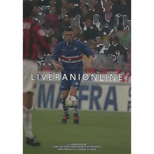 16-10-1997 MILANO COPPA ITALIA MILAN SAMPDORIA 3-2 NELLA FOTO PIERRE LAIGLE AG ALDO LIVERANI SAS