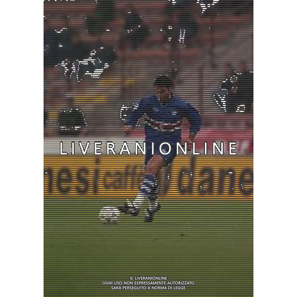 16-10-1997 MILANO COPPA ITALIA MILAN SAMPDORIA 3-2 NELLA FOTO EMANUELE PESARESI AG ALDO LIVERANI SAS