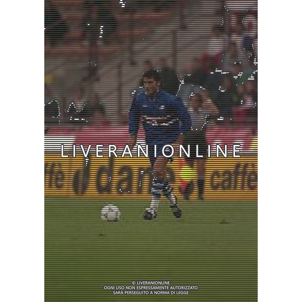 16-10-1997 MILANO COPPA ITALIA MILAN SAMPDORIA 3-2 NELLA FOTO EMANUELE PESARESI AG ALDO LIVERANI SAS