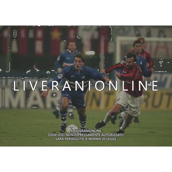 16-10-1997 MILANO COPPA ITALIA MILAN SAMPDORIA 3-2 NELLA FOTO VINCENZO MONTELLA E DEJAN SAVICEVIC AG ALDO LIVERANI SAS