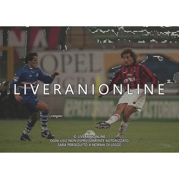 16-10-1997 MILANO COPPA ITALIA MILAN SAMPDORIA 3-2 NELLA FOTO GIAMPIERO MAINI AG ALDO LIVERANI SAS