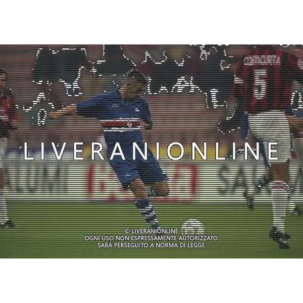 16-10-1997 MILANO COPPA ITALIA MILAN SAMPDORIA 3-2 NELLA FOTO PIERRE LAIGLE AG ALDO LIVERANI SAS