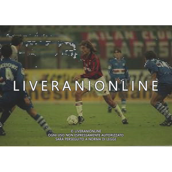 16-10-1997 MILANO COPPA ITALIA MILAN SAMPDORIA 3-2 NELLA FOTO GIAMPIERO MAINI AG ALDO LIVERANI SAS