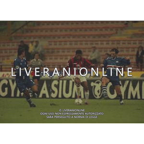 16-10-1997 MILANO COPPA ITALIA MILAN SAMPDORIA 3-2 NELLA FOTO PATRICK KLUIVERT-MARCELLO CASTELLINI AG ALDO LIVERANI SAS