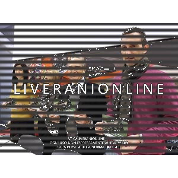 IMOLA 08 03 2018 AUTODROMO CONF STAMPA PARCO ACQUE MINERALI:IL CUORE VERDE DELL\'AUTODROMO NELLA FOTO DA SINISTRA CLAUDIA RESTA DEANA ZACCHERINI ROBERTO MARAZZO E MAURIZIO LELLI ©SANNA / AGENZIA ALDO LIVERANI SAS