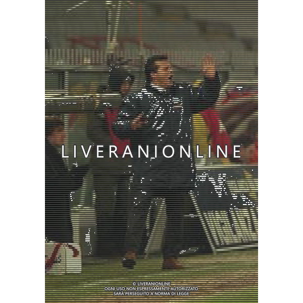 14-01-2000 GENOVA-CAMPIONATO DI CALCIO SERIE B GENOA-NAPOLI 0-1 NELLA FOTO WALTER NOVELLINO ALLENATORE NAPOLI CALCIO AG ALDO LIVERANI SAS