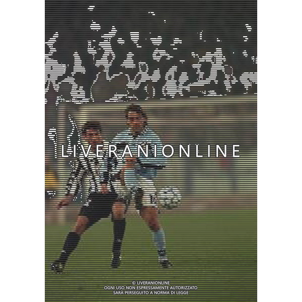 26-01-2000 ROMA-COPPA ITALIA QUARTI DI FINALE LAZIO JUVENTUS 2-1 NELLA FOTO ROBERTO MANCINI E CIRO FERRARA AG ALDO LIVERANI SAS
