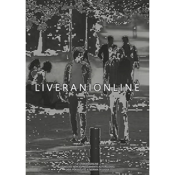 1974 RADUNO ITALIA AI CAMPIONATI DEL MONDO DI CALCIO 74 NELLA FOTO KARL HEINZ SCHNELLINGER E GIANNI RIVERA AG ALDO LIVERANI SAS