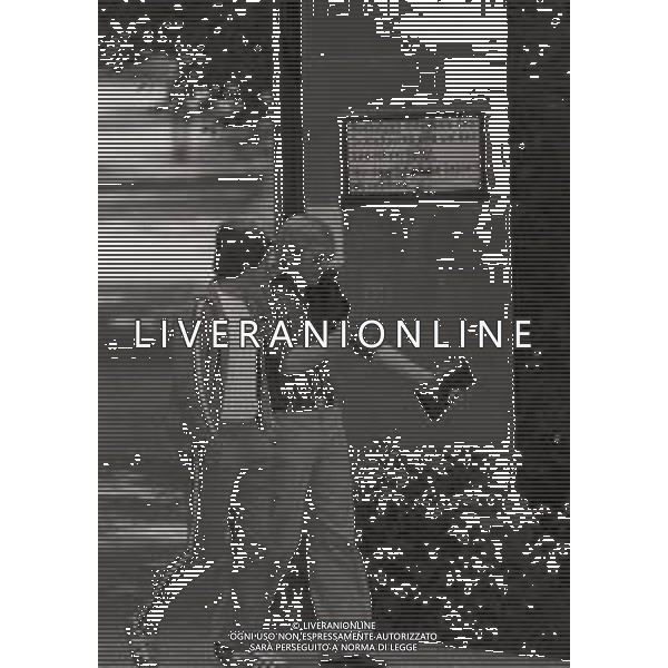 1974 RADUNO ITALIA AI CAMPIONATI DEL MONDO DI CALCIO 74 NELLA FOTO KARL HEINZ SCHNELLINGER E GIANNI RIVERA AG ALDO LIVERANI SAS