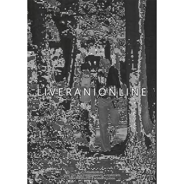 1974 RADUNO ITALIA AI CAMPIONATI DEL MONDO DI CALCIO 74 NELLA FOTO KARL HEINZ SCHNELLINGER E GIANNI RIVERA AG ALDO LIVERANI SAS