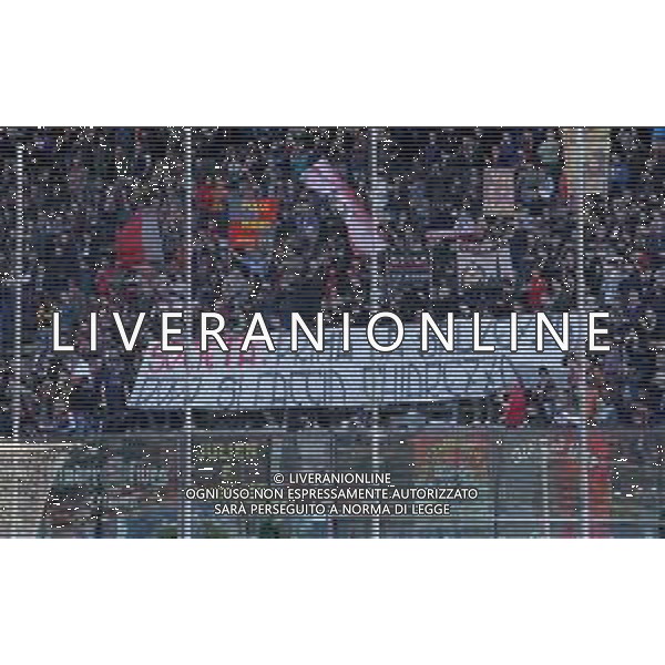 Campionato di Calcio Serie B BKT 2018/2019 28a Giornata Cremona - 10.03.2019 Cremonese-Benevento Nella Foto:striscione tifosi cremonese polemico e di protesta con la societa\' /Ph.Vitez-Ag. Aldo Liverani