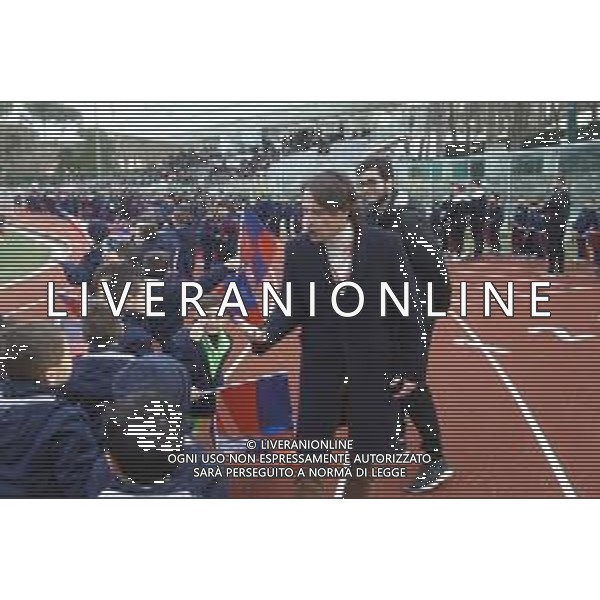 IMOLA 10 03 2019 IMOLESE CALCIO-RENATE SERIE C NELLA FOTO PRESIDENTE LORENZO SPAGNOLI CON SETTORE GIOVANILE PRIMA DELLA PARTITA FOTO GIANNI SANNA-AG ALDO LIVERANI SAS