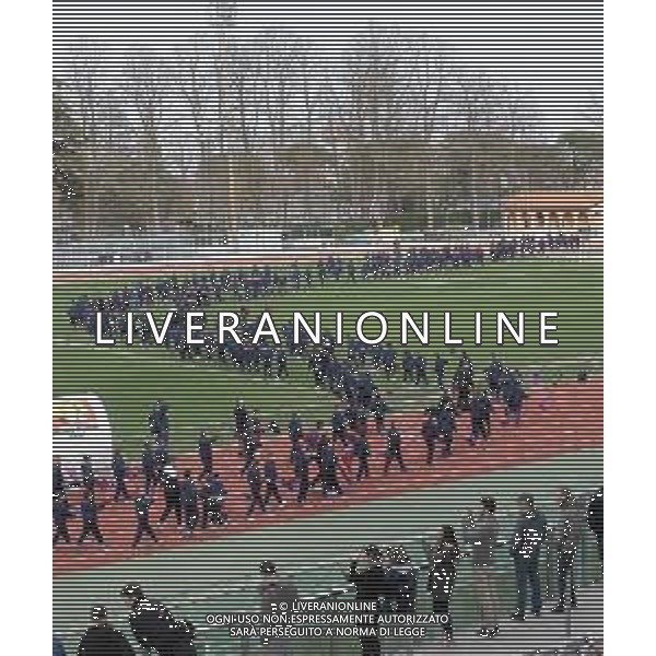 IMOLA 10 03 2019 PRIMA DELLA PARTITA IMOLESE CALCIO-RENATE SFILATA DEL SETTORE GIOVANILE DELL\'IMOLESE CALCIO NELLA FOTO SFILATA SETTORE GIOVANILE DELL\'IMOLESE CALCIO foto gianni sanna-ag aldo liverani sas