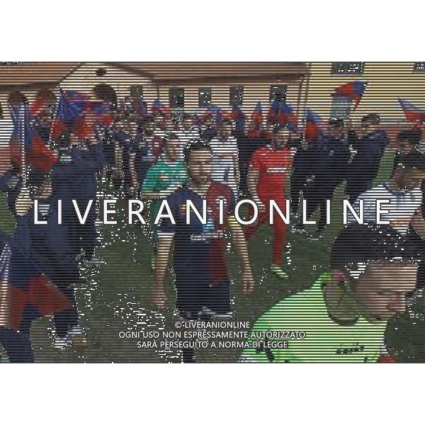 IMOLA 10 03 2019 PRIMA DELLA PARTITA IMOLESE CALCIO-RENATE SFILATA DEL SETTORE GIOVANILE DELL\'IMOLESE CALCIO NELLA FOTO PRIMA SQUADRA IN MEZZO SETTORE GIOVANILE foto gianni sanna-ag aldo liverani sas