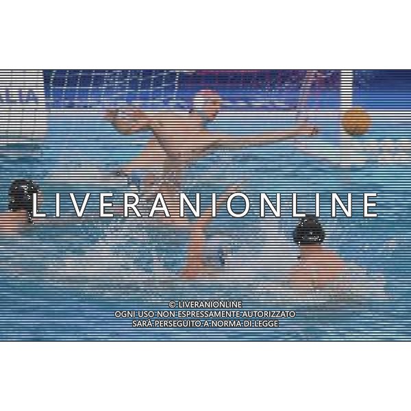 Tiro di Pietro Figlioli Brescia ,Bari 10/03/2019 Stadio del Nuoto Coppa Italia Final Six Pallanuoto Uomini Finale 1/2 posto Pro Recco - AN Brescia PH Fotolive/ Andrea Staccioli/Deepbluemedia/Insidefoto / AGENZIA ALDO LIVERANI SAS